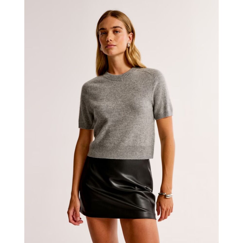 Abercrombie The A&F Scarlett Vegan Leather Mini Skort
